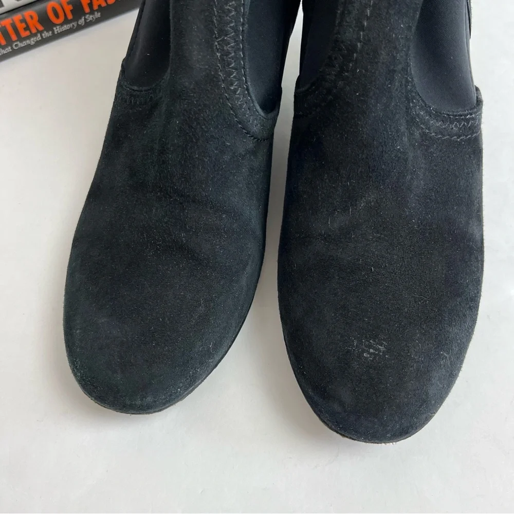 Tory Burch Brenda Boots Suede Wedge Booties